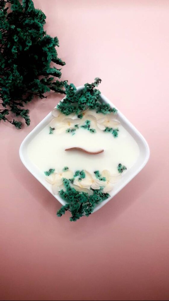 Bougie Parfumée et Fleurie | Aloe Vera