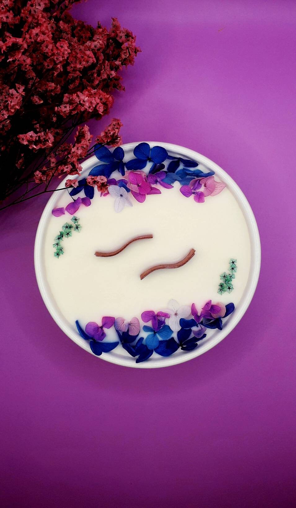 Bougie Parfumée et Fleurie | Aloe Vera