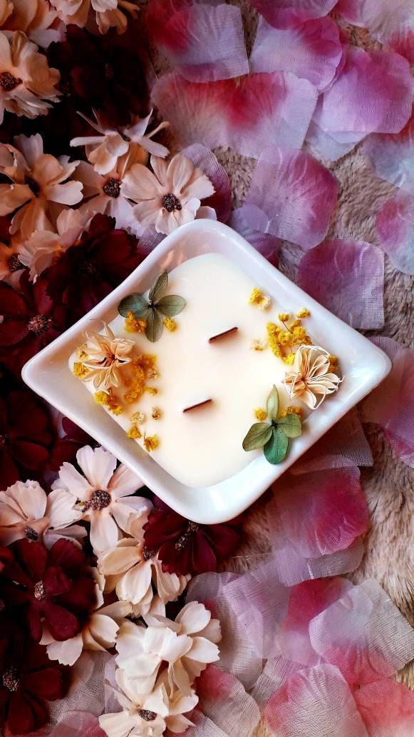 Bougie Parfumée et Fleurie | Orchidée Blanche