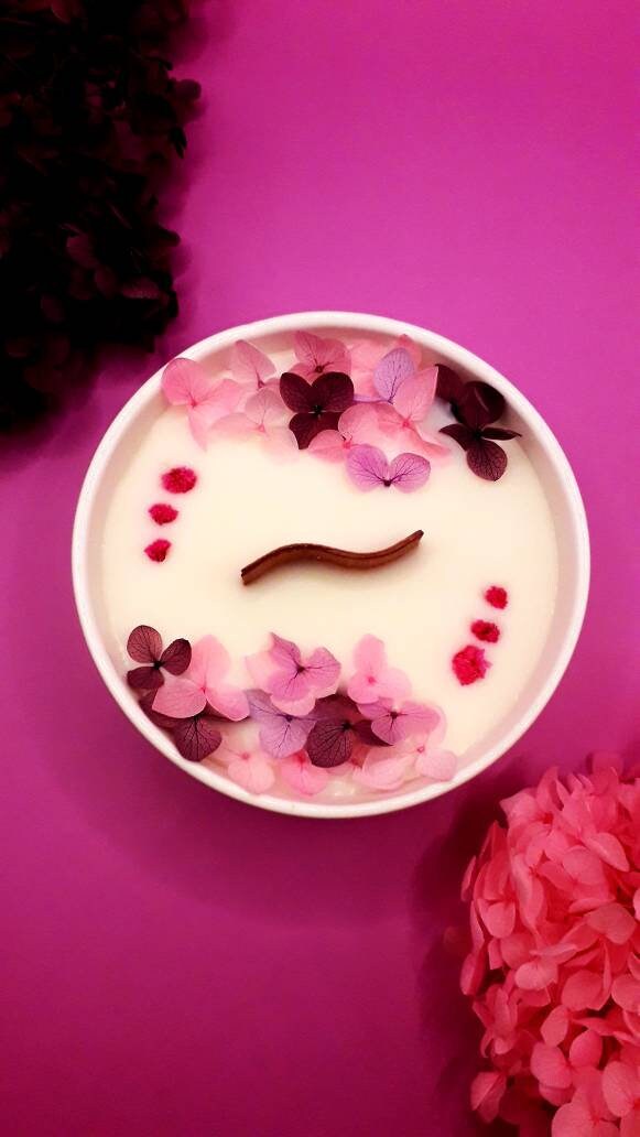 Bougie Parfumée et Fleurie | Fleur de Cerisier