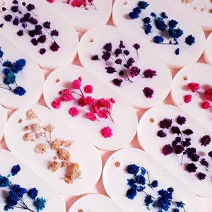 Scented and Floral Suspensions | 15 Fragrances from Grasse | Soy Wax | Dried Flowers