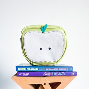 Toddlers backpack with fruit shaped, Funny Leather bag for kids , Cute and original kindergarten backpack