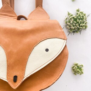 Playful Animal Shaped Kids Leather Backpack - Children&#39;s Leather Bag for Adventures and Organization