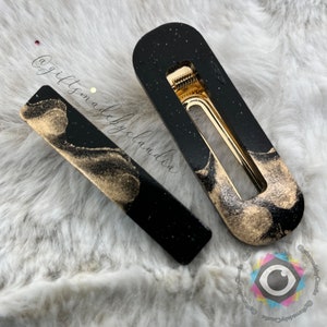 Glitter Resin Hair Clips | Hair Barrette | Resin Barrette | Hair Clips | Resin Hair Accessories | Handmade Hair Clip | Resin Clips