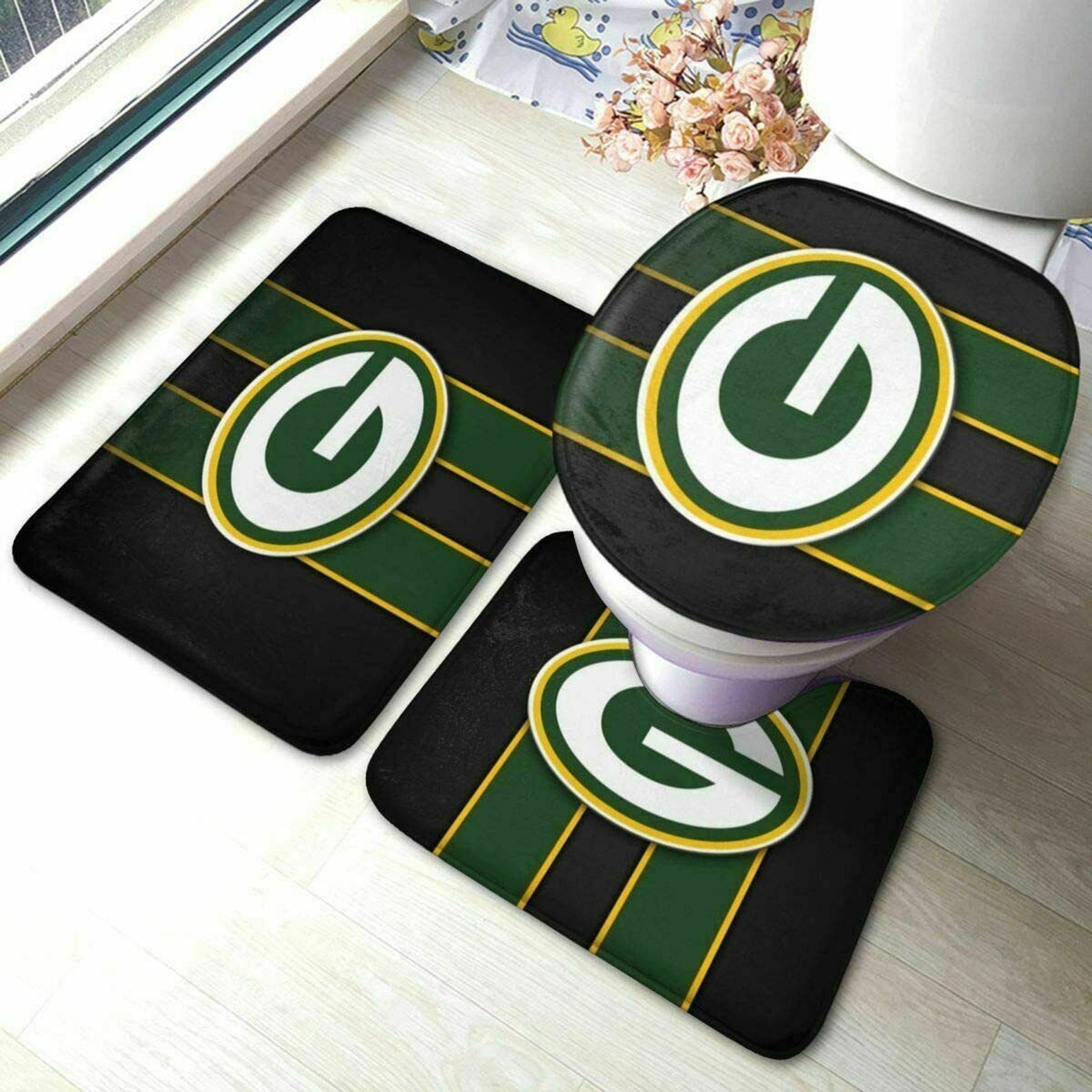 NFL Green Bay Packers Bathroom Rugs Set Packers Rugs