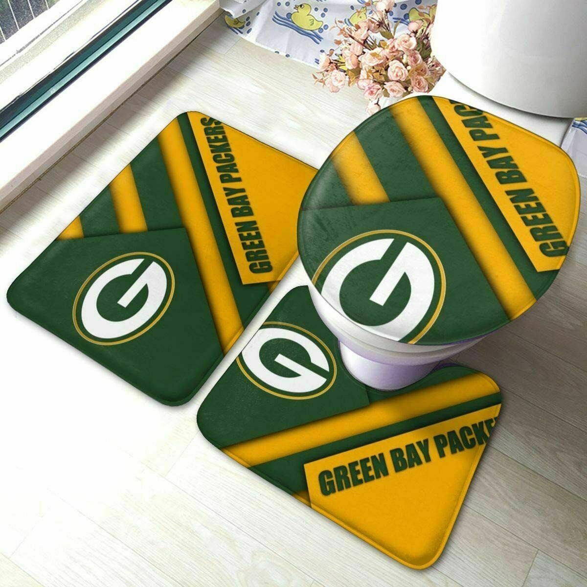 NFL Green Bay Packers Bathroom Rugs Set Packers Rugs