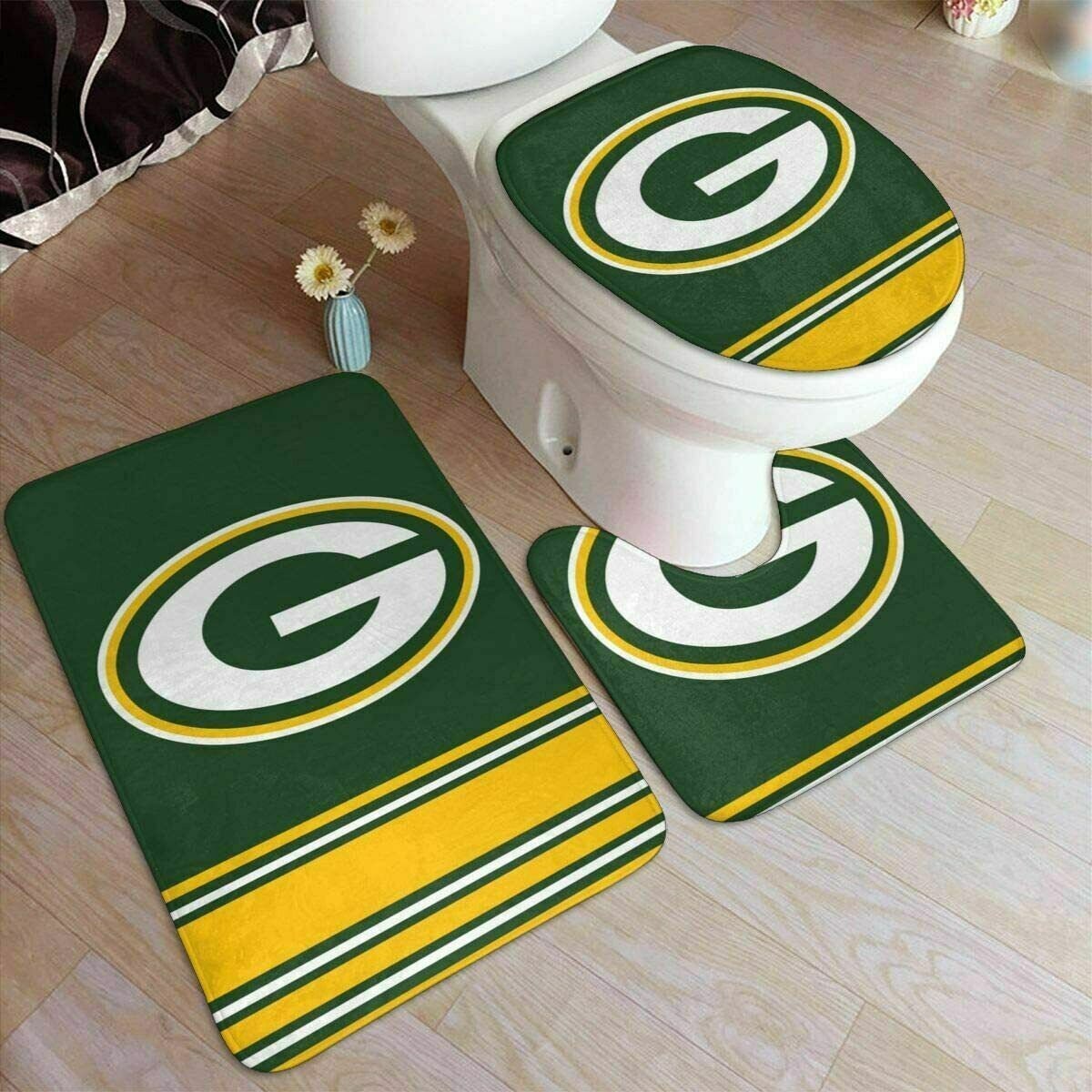 NFL Green Bay Packers Bathroom Rugs Set Packers Rugs