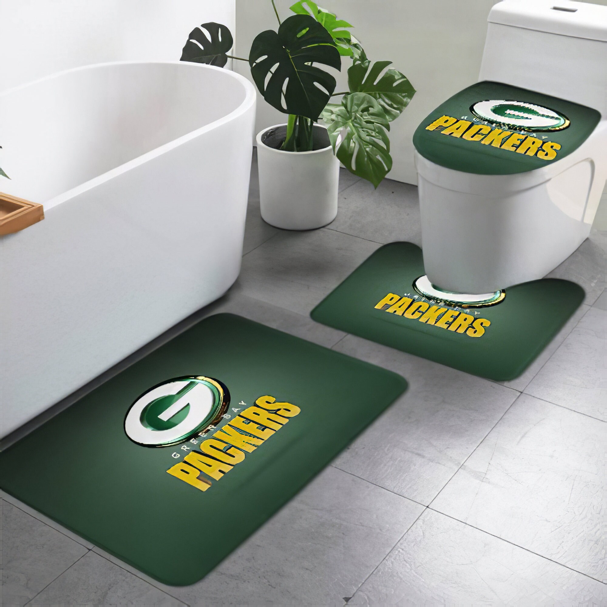 NFL Green Bay Packers Bathroom Rugs Set Packers Rugs