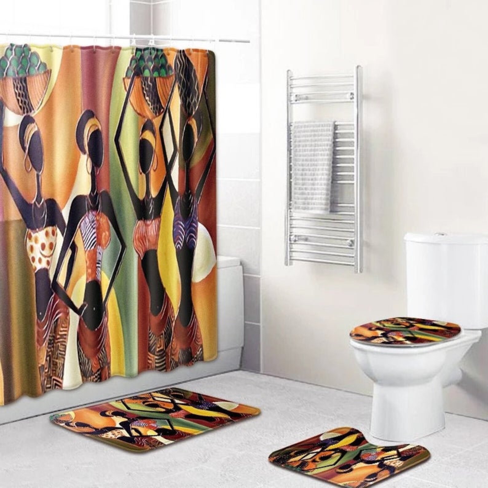 African American bathroom set African Woman matAfrican Etsy