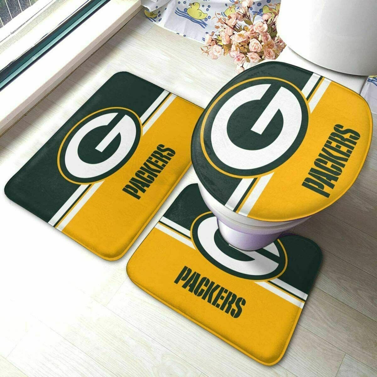 NFL Green Bay Packers Bathroom Rugs Set Packers Rugs