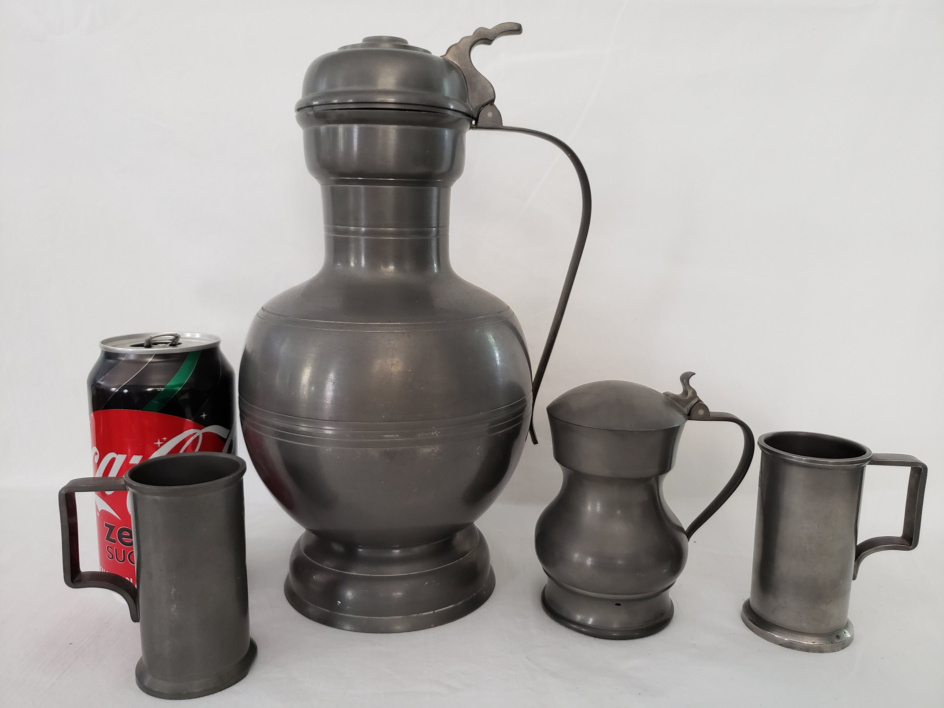 Vintage 4 pc. Metawa Holland Real Pewter ETAIN PUR SET Etsy