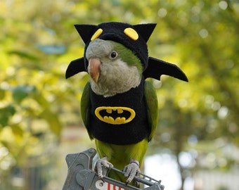 Handmade Parrot Bird Hero Clothes with Diaper/Shirt -Quakers/Cockatiel/African Grey/Macaws-6