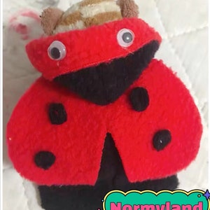 Handmade Pet Ladybug/Ladybird Costume Clothes Best for Hedgehog
