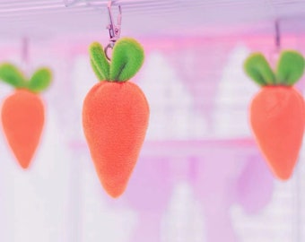 Handmade 3-piece Carrot Cage Decoration Accessories Gifts Pet Cushion Toy Props for Sugar Glider/Any Pets