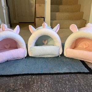 Unicorn/Bunny/Cozy Warm Hideout Sleeping Bed House,Hedgehog/Guinea Pig/Chinchilla/Hamster/Rat/Sugar glider/Rabbit/Ferret/Small Pets