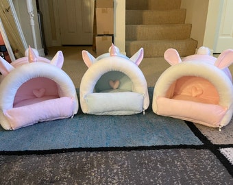 Unicorn/Bunny/Cozy Warm Hideout Sleeping Bed House,Hedgehog/Guinea Pig/Chinchilla/Hamster/Rat/Sugar glider/Rabbit/Ferret/Small Pets