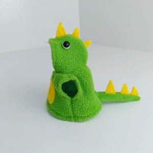 Haustier-Halloween-Dinosaurier-Kostüm/Kleidung für Eichhörnchen/Chinchilla/SyrischHamster/Kaninchen/FancyRatte/Meerschweinchen/Zuckergleiter/Frettchen