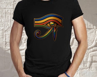 Shirt Eye of Ra – LGBTQ-T-shirt Ancient Egypt, shirt regenboog zonne-oogsymbool, Egyptisch Pride T-shirt