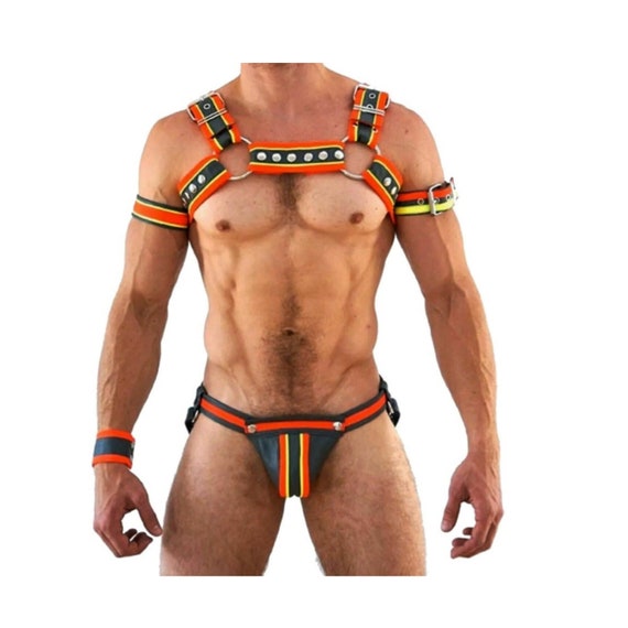 Thong,leather Jockstrap,jockstrap for Men,bondage Jockstrap Mens Colored  Leather Chest Harness Clubwear Adjustable With Jockstrap -  Norway