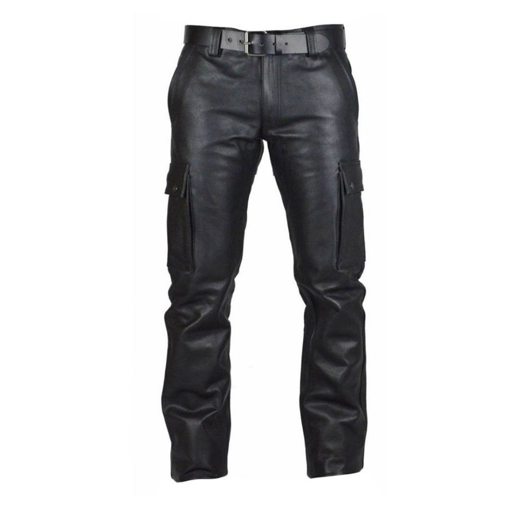 Pure Leather Men Trouser Biker Leather Trouser Leather - Etsy