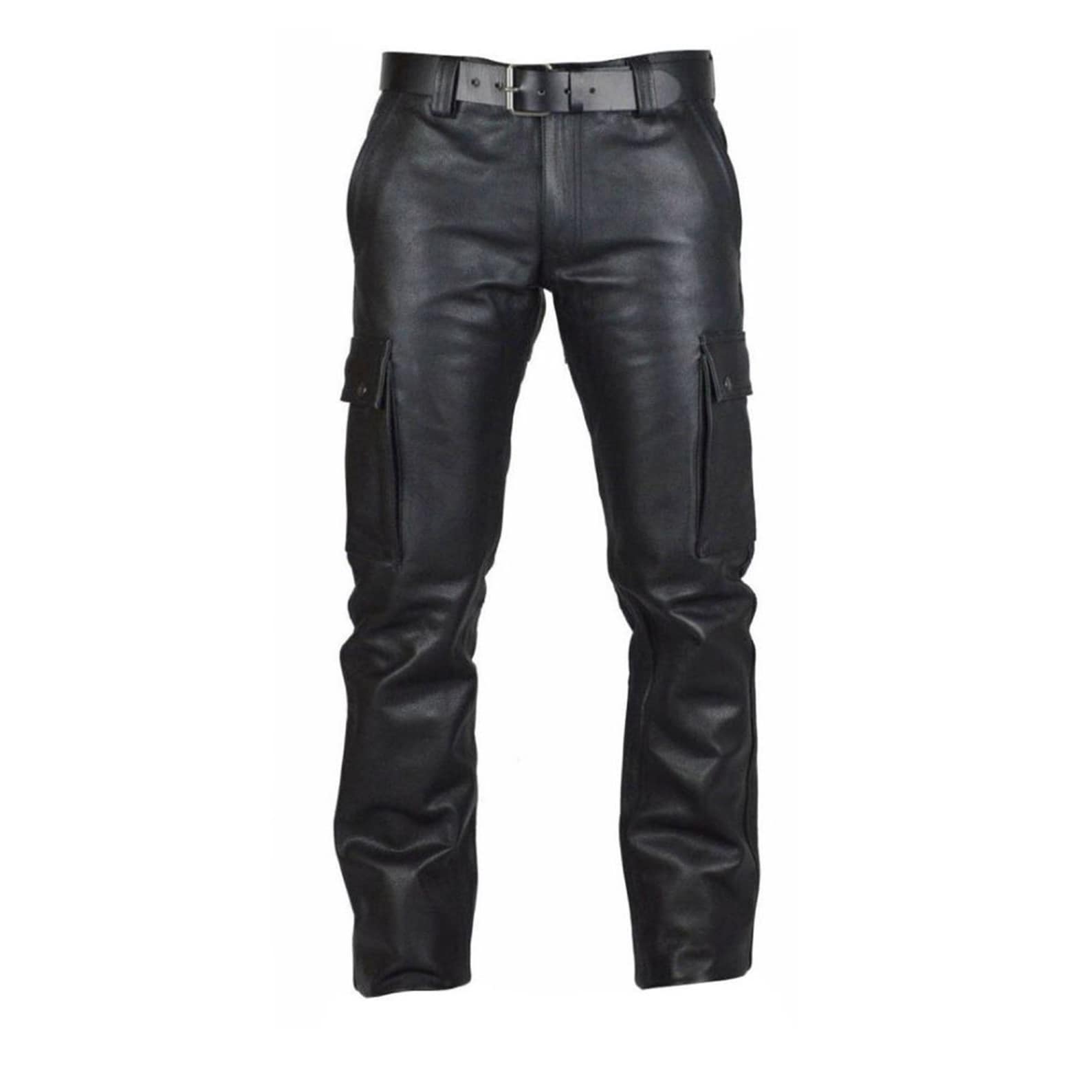 Pure Leather Men Trouser Biker Leather Trouser Leather Etsy