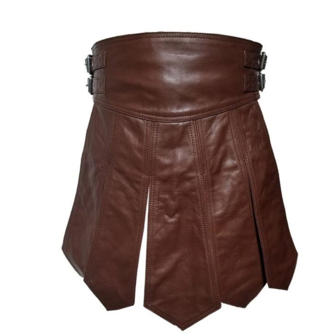 Men Kilt Leather Kilt Men Leather Kilt Gladiator Style - Etsy