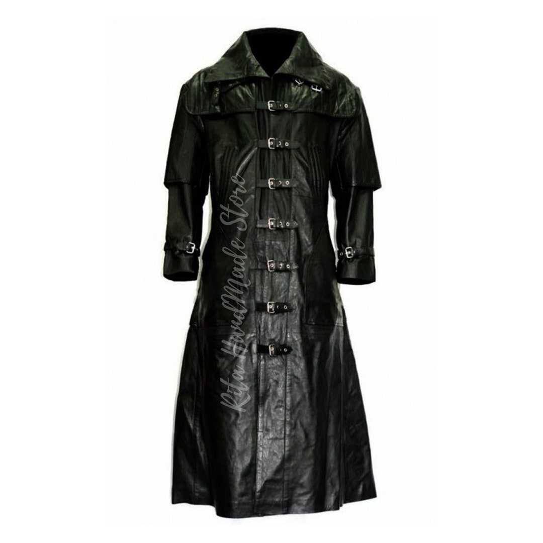 Mens Trench Coat Long Coat Steampunk Coat Gothic Coat Punk - Etsy