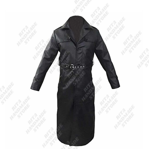 Sexy black store trench coat