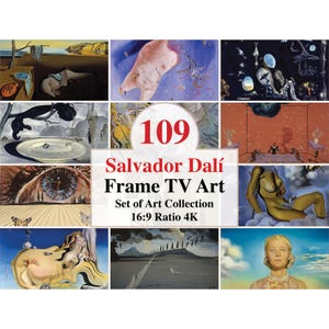 Samsung Frame Tv Art, Set of 109 Salvador Dali, Digital Download