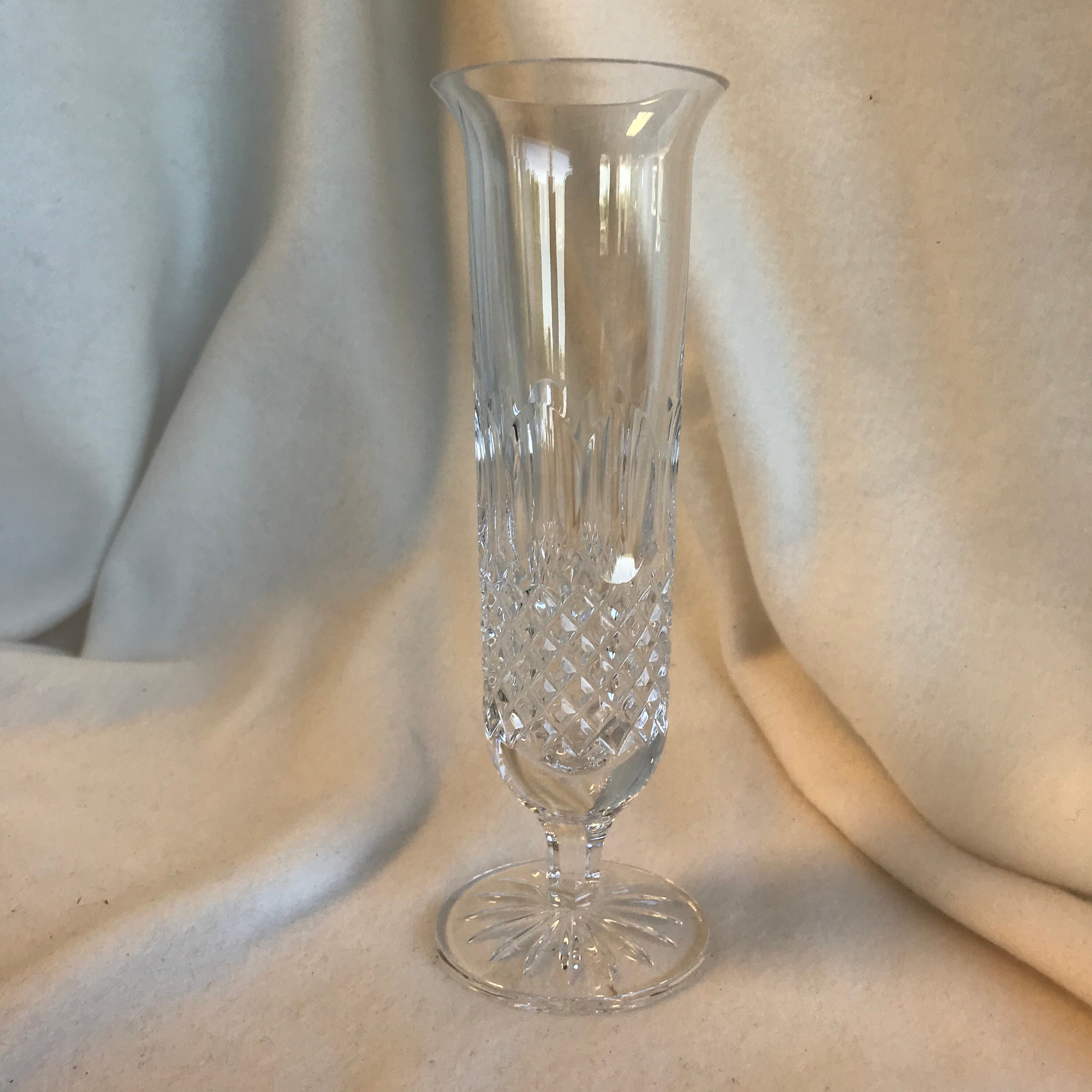 Original Waterford Crystal 8 Tall Single Stem Vase/Glass Etsy