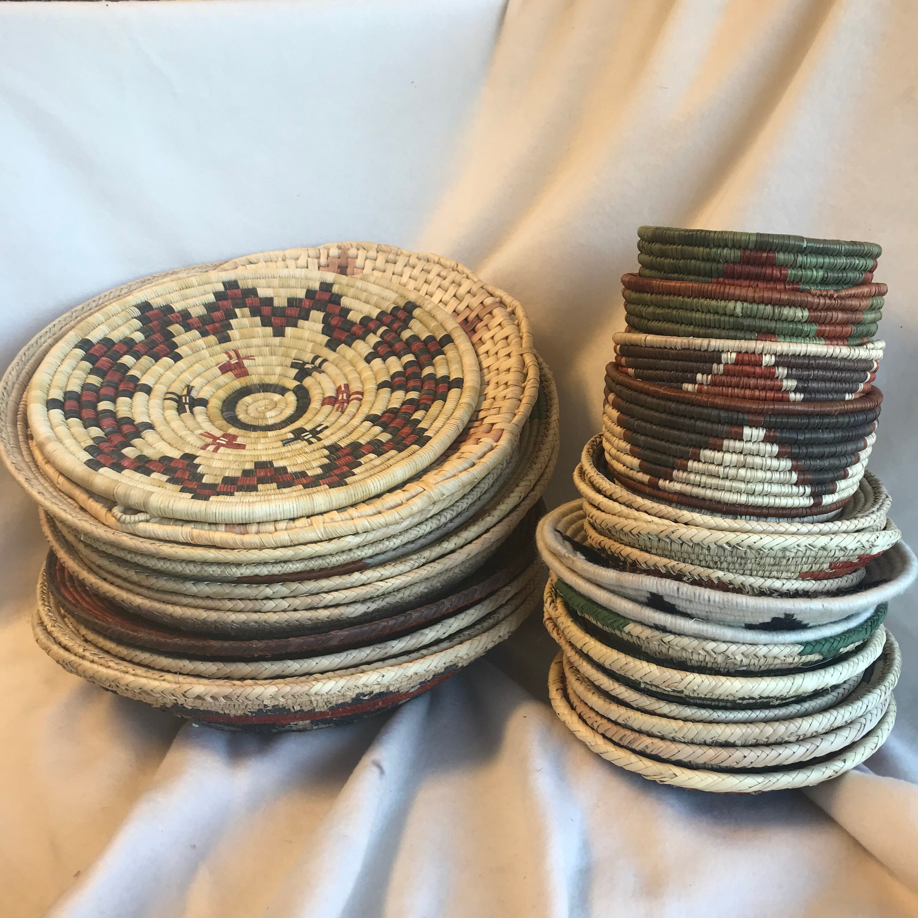 Authentic Native American Basket Woven Bowls Etsy