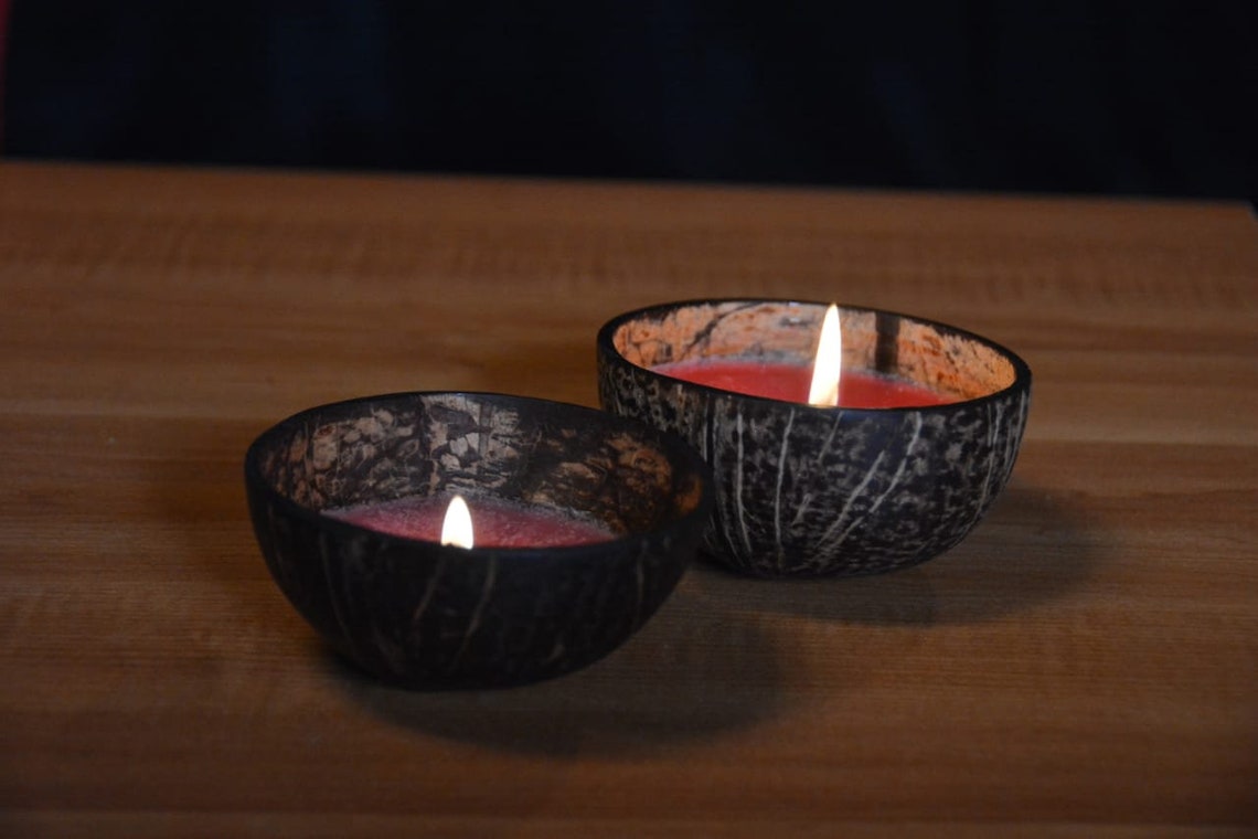 Handmade Fragrance Candles in Coconut Shells Etsy UK