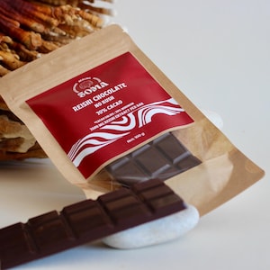 Reishi Mushroom Dunkle Schokoladenriegel - 70% Kakao | Veganes Superfood (2er-Pack)