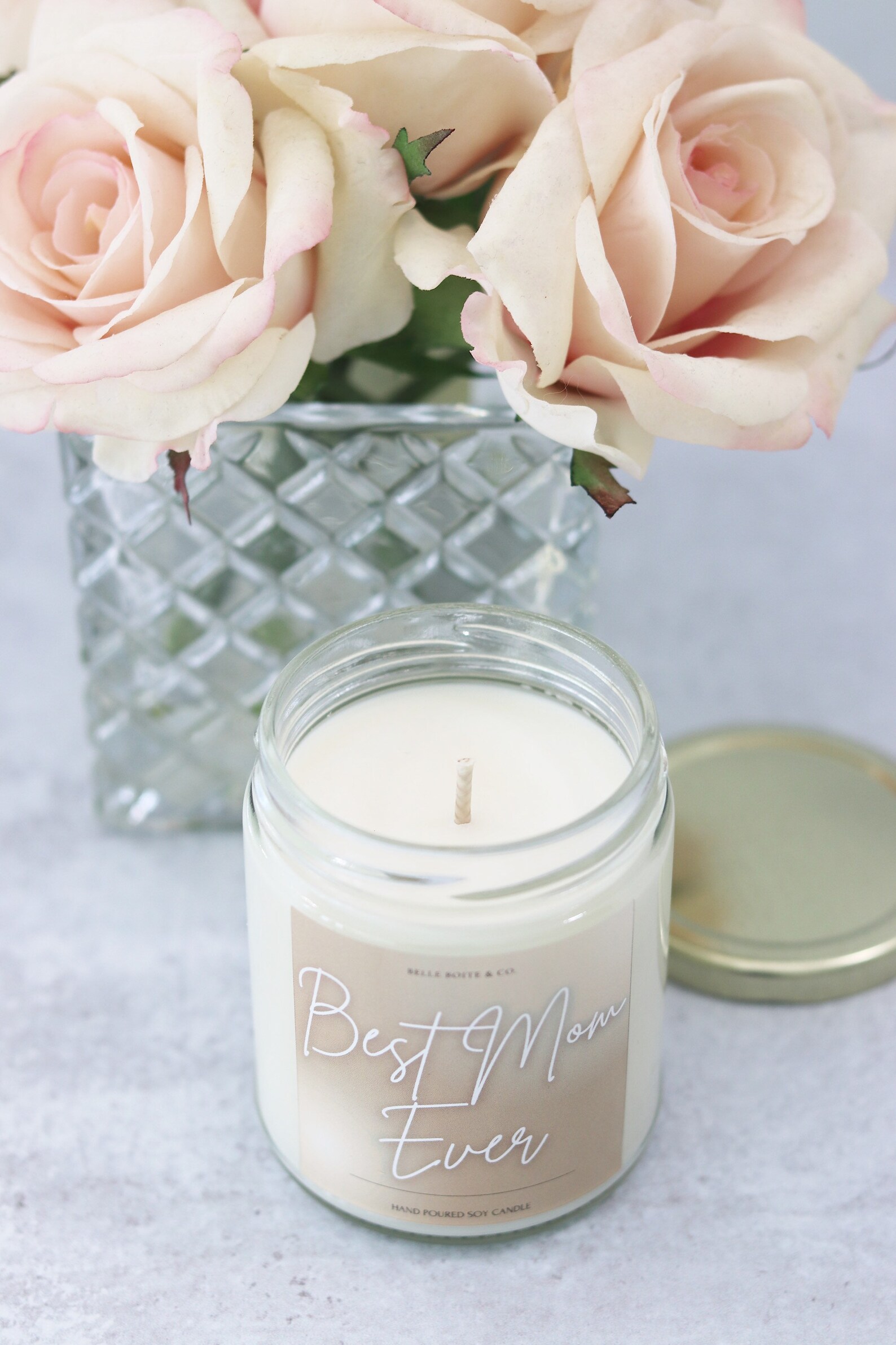 Best Mom Ever Candle Mothers Day Candle. Hand Poured Soy Etsy
