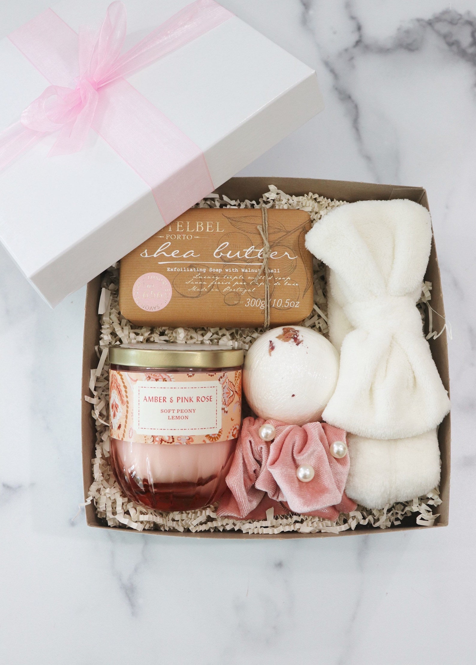 Beautiful Spa Gift Box for Her with Handmade Bath Bomb Etsy