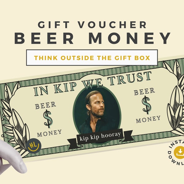 Beer Money Ticket Voucher | Instant Download Gift Voucher | Kip Moore | Happy Hour