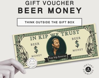 Beer Money Ticket Voucher | Instant Download Gift Voucher | Kip Moore | Happy Hour