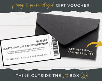 Custom Ticket Voucher | Personalized & Punny Ticket | Made to Order
