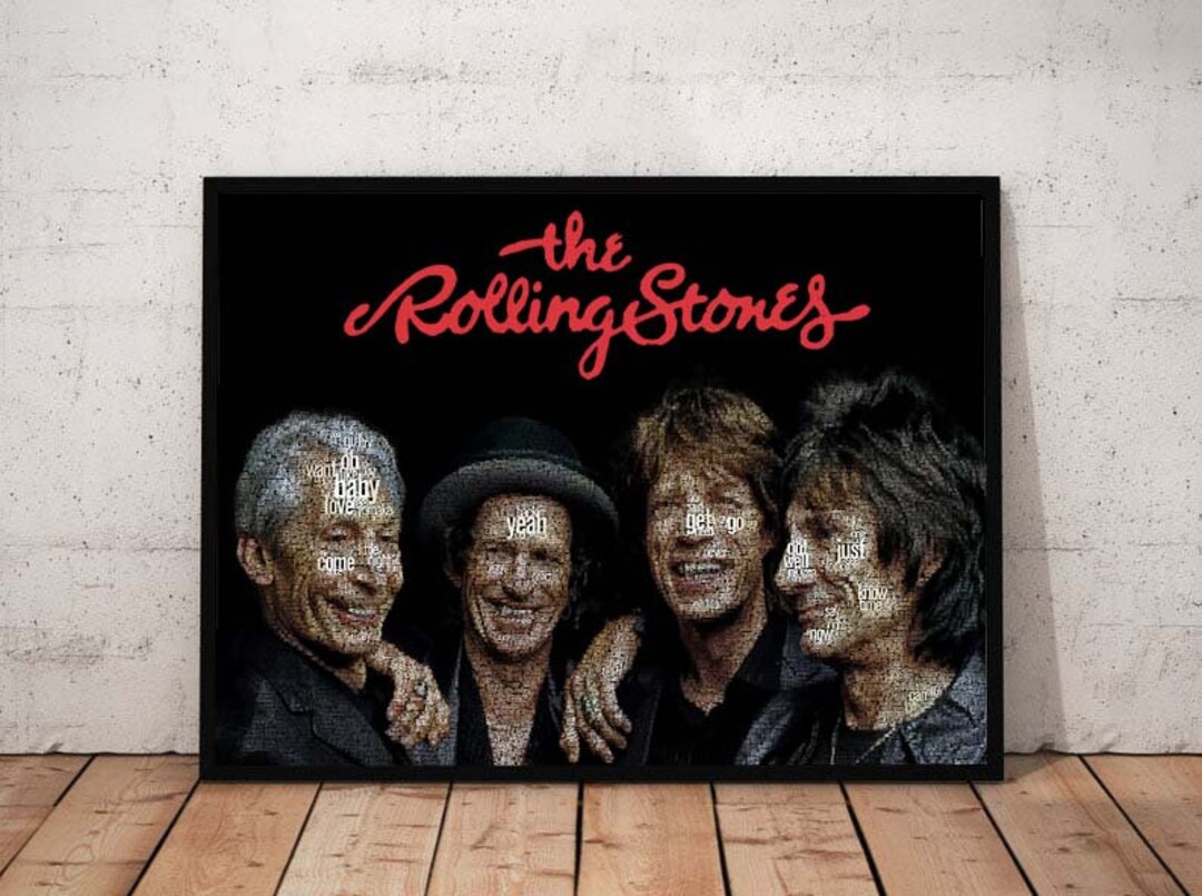 Tipografía de los Rolling Stones Etsy España