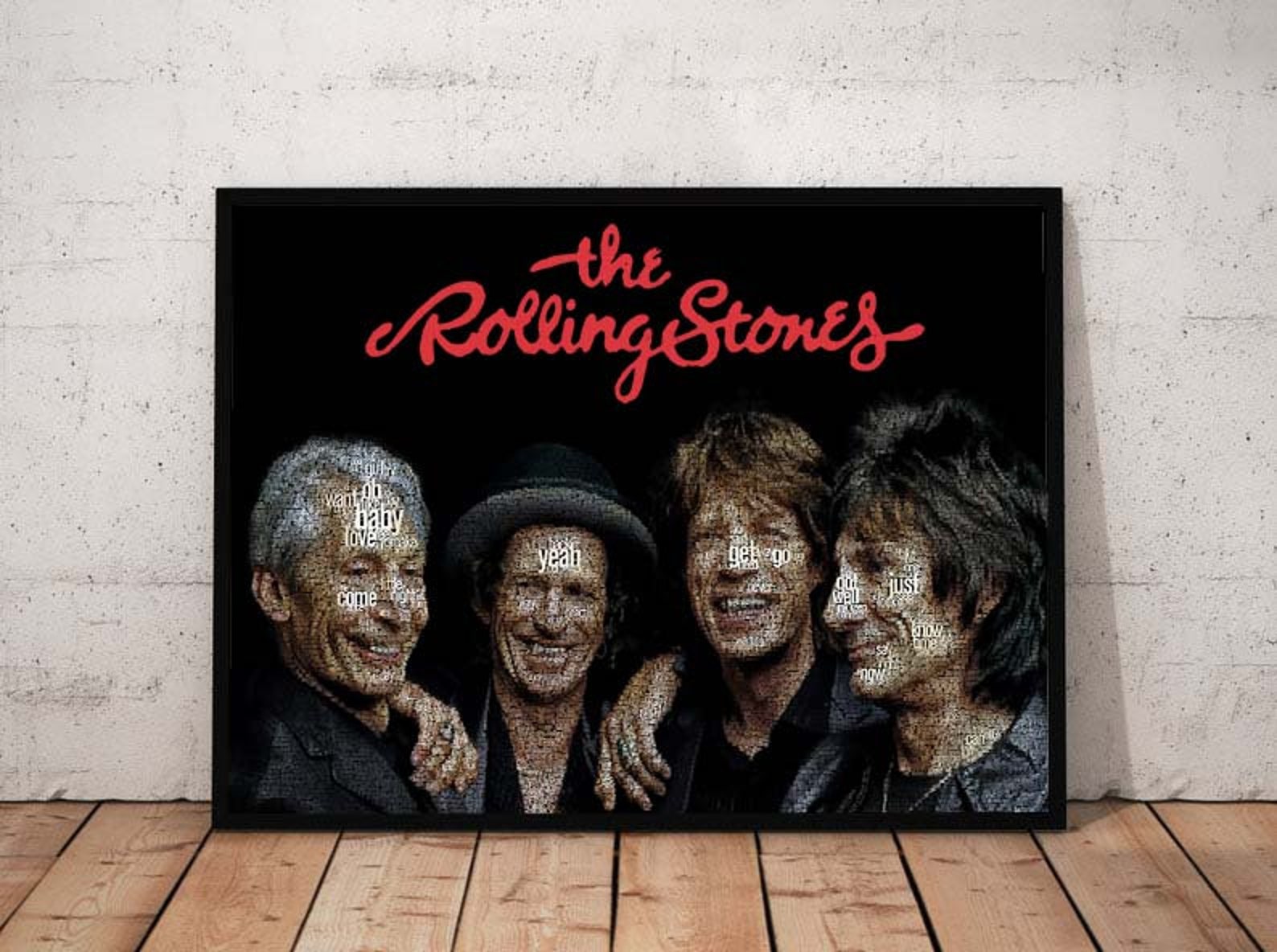 Tipografía de los Rolling Stones Etsy España