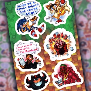 Sonic Funny Meme Sticker Sheet