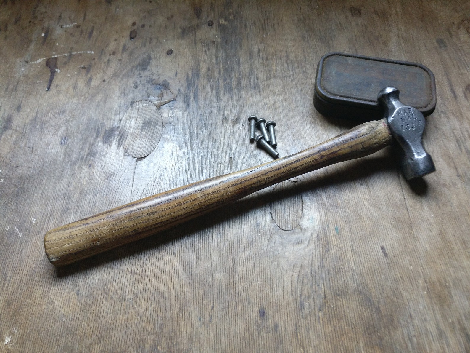 Vintage Ball Peen Hammer metal working restored and ready Etsy