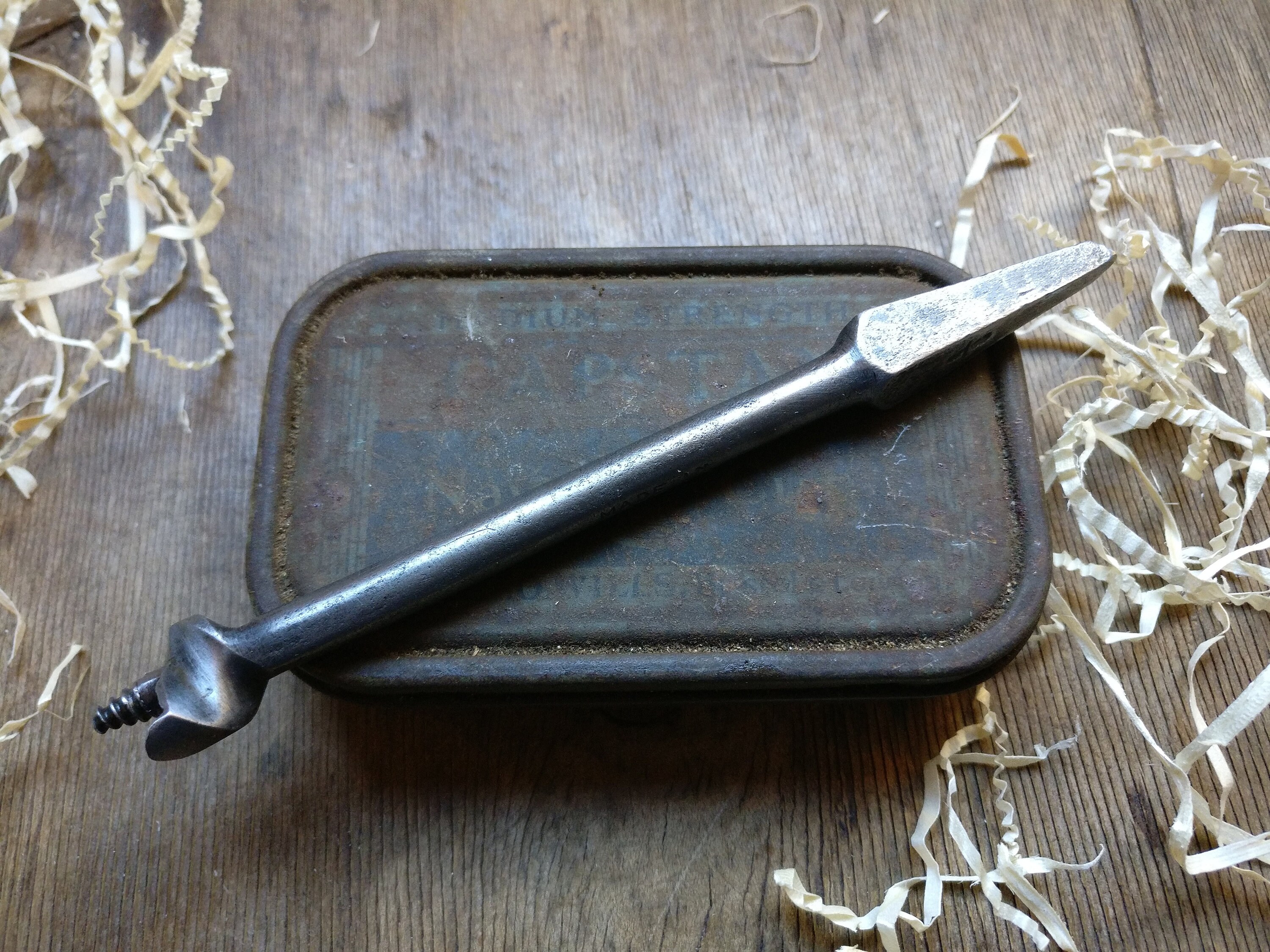 Vintage Auger/Drill Wood 5/8 diameter Bit Made in Etsy