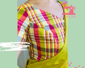 Tie Round Back Blouse SB08