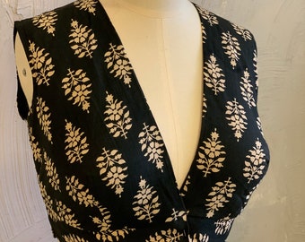 Plunging Neck Blouse