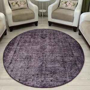 Purple Rug 8x10 Cotton Chenille Rug 9x12 5x8