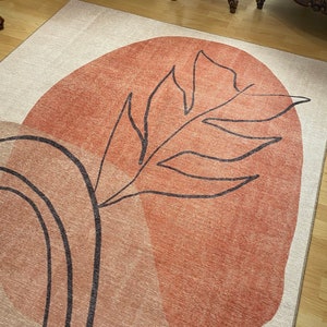 Modern Geometric Chenille Cotton Rug: Anatolian Design 8x10 9x12 5x8 6x9