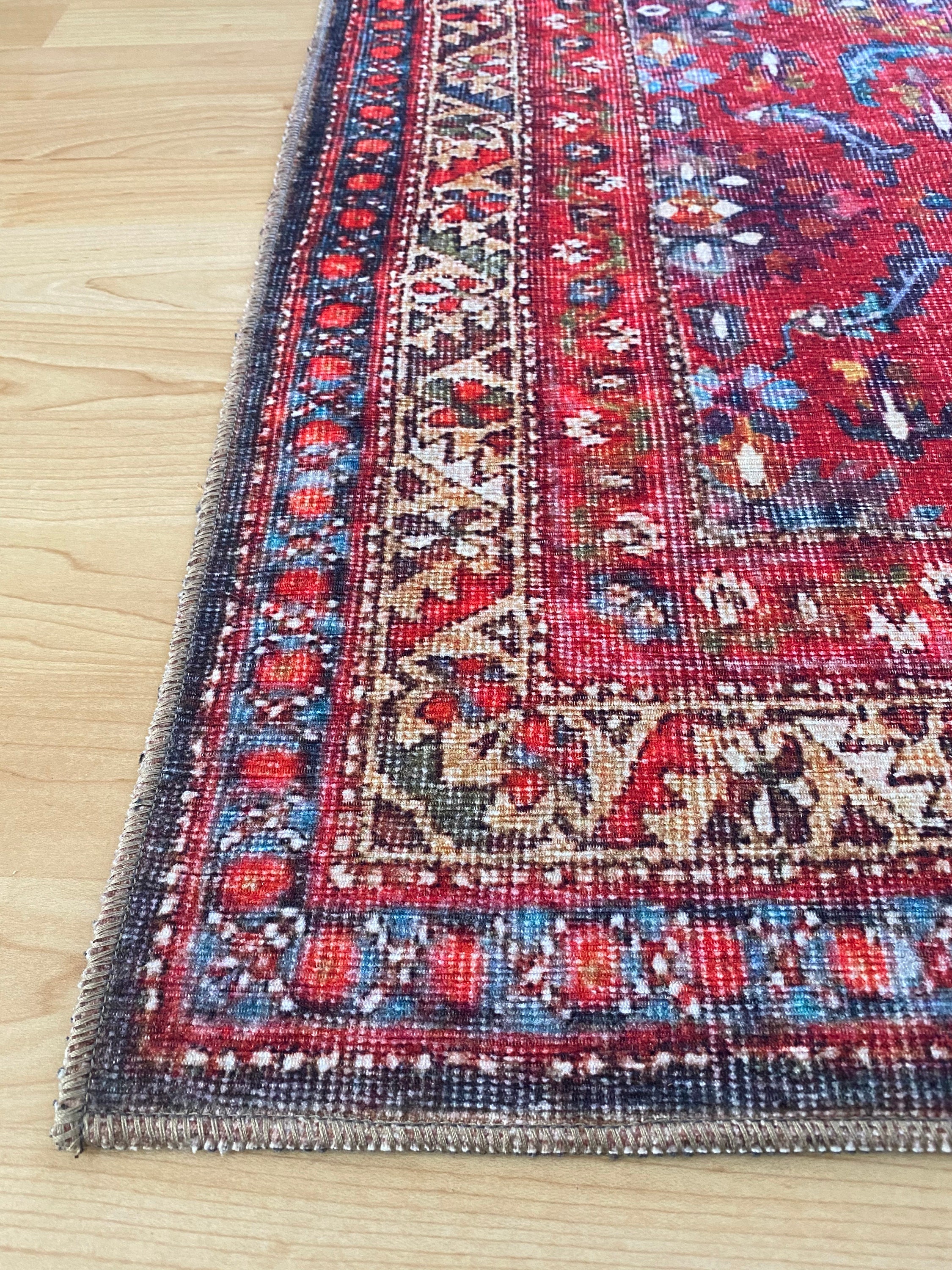 85.5×152 \"孔雀の行進\" ViNTAGE TURKiSHRUG 85.5×152 