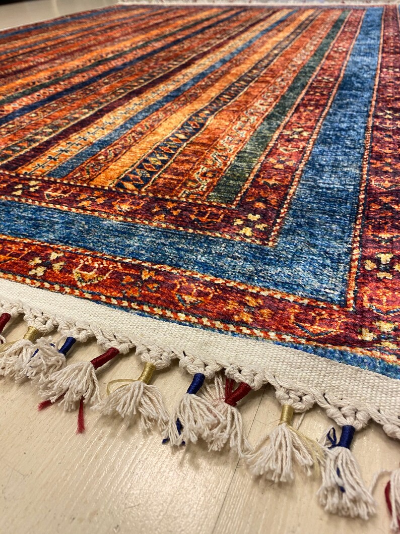 Turkish Area Rug 8x10 Rug 8x10 Turkish Rug 8x10 Blue Rug Etsy