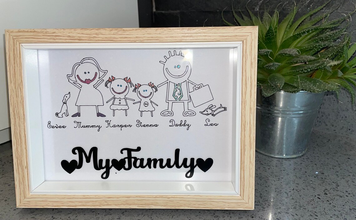 Personalised Shadow Box Frame Wall Art Personalised Frames Etsy